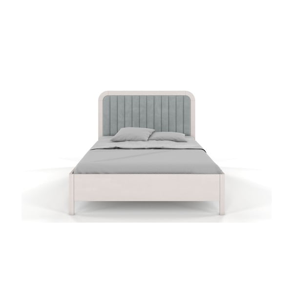 Bijeli bračni krevet od bukovog drveta Skandica Visby Modena, 200 x 200 cm-image-2