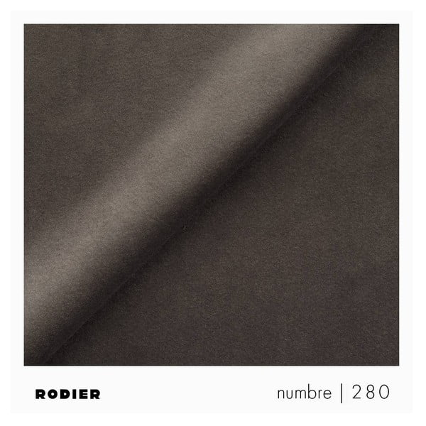 Smeđe-siva baršunasti sklopiva/s prostorom za odlaganje kutna garnitura (s desnim kutom/s ležaljkom) Rene – Rodier-image-4