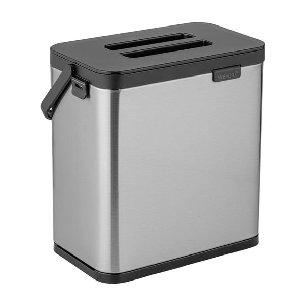 Kanta za bio otpad u mat srebrnoj boji 3 l Colin – Wenko