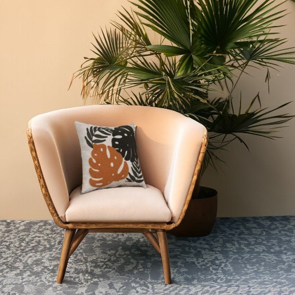 Laneni ukrasni jastuk 43x43 cm – Mioli Decor-image-1