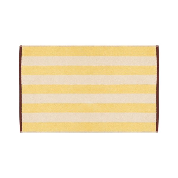 Žuta  tekstilna kupaonska prostirka 50x80 cm Gobo – noo.ma