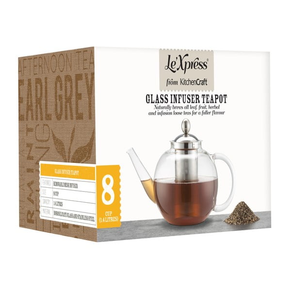 Čajnik s inox cjedilom Kitchen Craft, 1400 ml-image-2