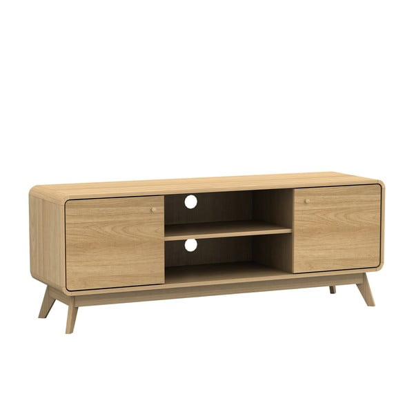 TV stol u dekoru hrasta u prirodnoj boji 140x53 cm Cassie - Støraa-image-2