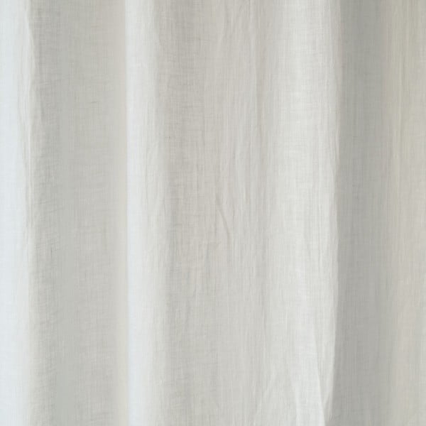 Bijela lanena lagana zavjesa s tunelom Linen Tales Daytime, 250 x 130 cm-image-1