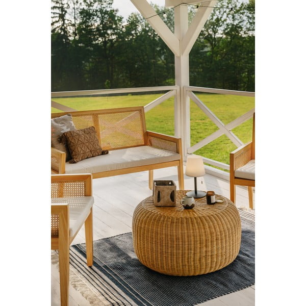 Tamnoplavi dvostrani vanjski tepih od reciklirane plastike Green Decore Civil, 120 x 180 cm-image-1