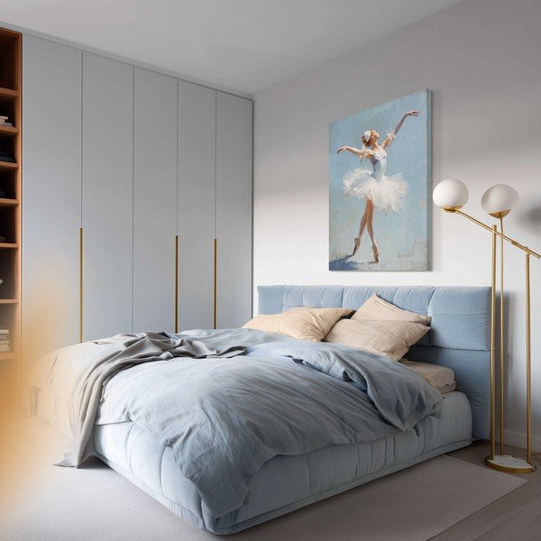 Slika s ručno oslikanim elementima 70x100 cm Grace – Styler-image-1