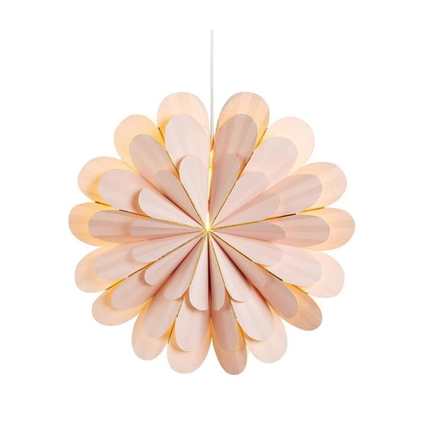 Ružičasti viseći božićni svjetlosni ukras Marigold – Markslöjd