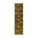 Tamno zelena ručno rađena vunena staza 60x230 cm Gigi – Flair Rugs