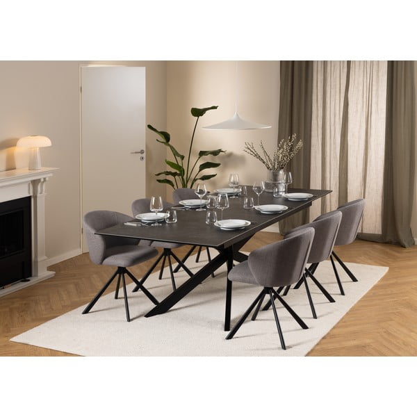 Proširiv blagovaonski stol keramički 100x240 cm Irwine – Actona-image-2