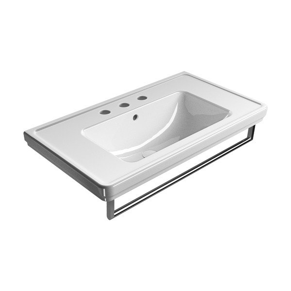Bijeli keramički umivaonik 90x50 cm Classic – Sapho-image-2