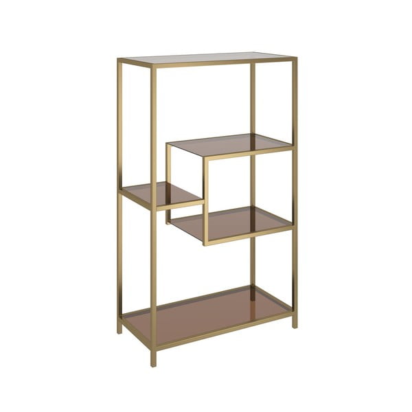 Metalna biblioteka u zlatnoj boji 60x100 cm Loft – Kare Design