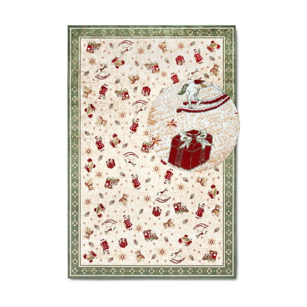 Zeleni tepih s božićnim motivom od mješavine pamuka 160x230 cm Toy's Delight Green Christmas – Villeroy&Boch