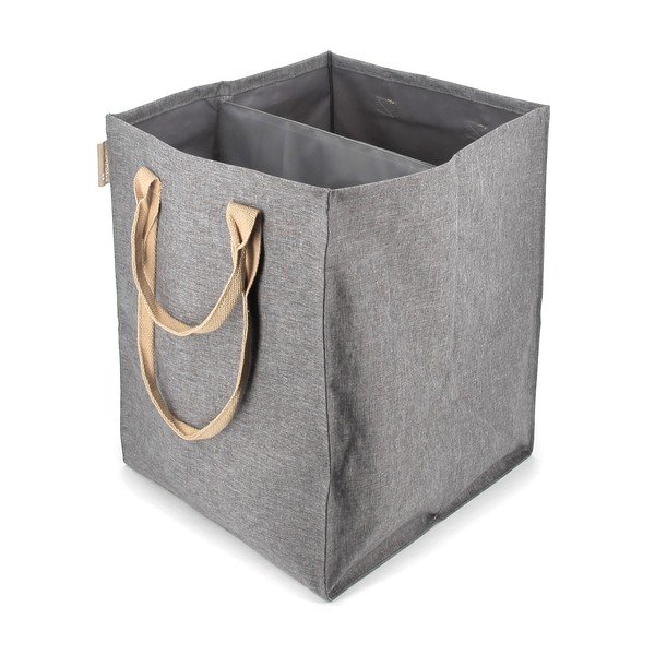 Siva tekstilna košara za rublje 71 l Laundry Hub Tweed duplo – Rolser