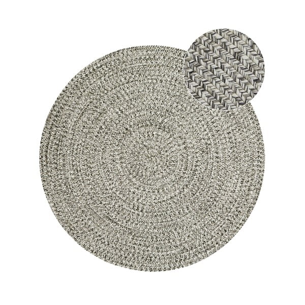 Sivo-bež okrugli vanjski tepih ø 150 cm - NORTHRUGS