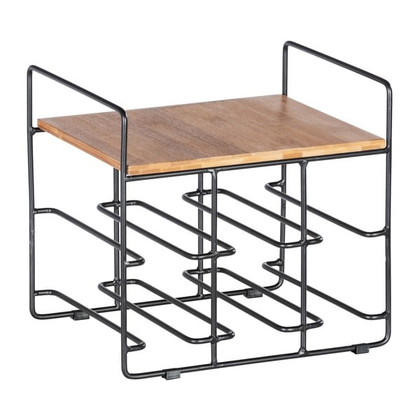 Stalak za 6 boca vina s policom od bambusa Wenko Loft-image-2