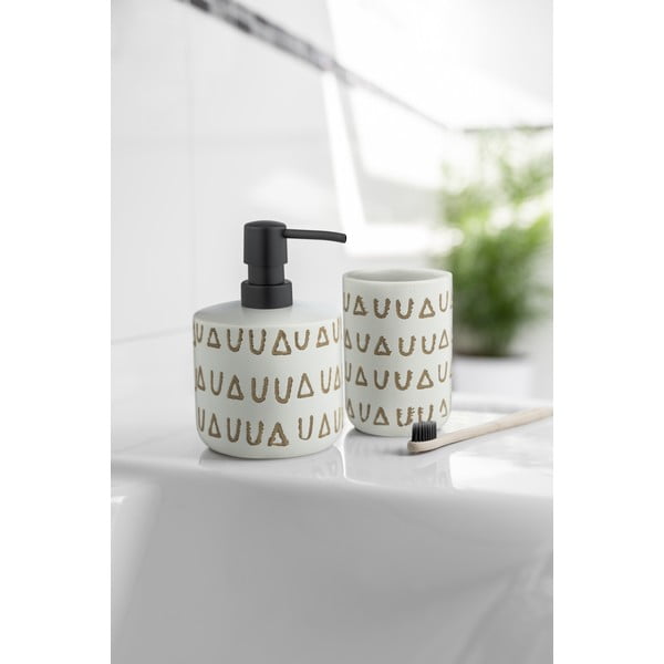 Bež keramička čaša za četkice za zube Avila - Wenko-image-1