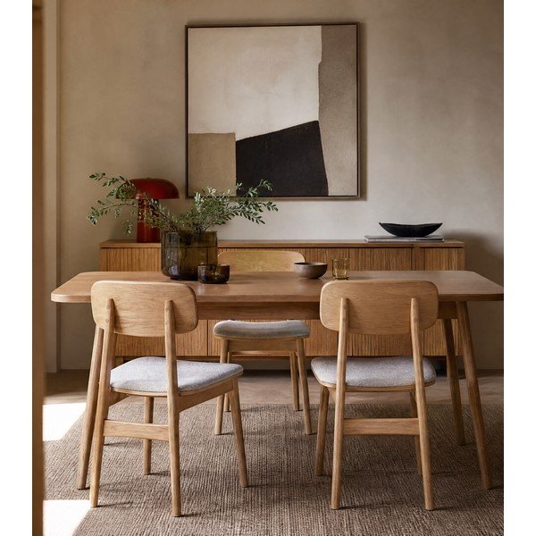 Bež/u prirodnoj boji blagovaonska stolica Livo – Unique Furniture-image-3