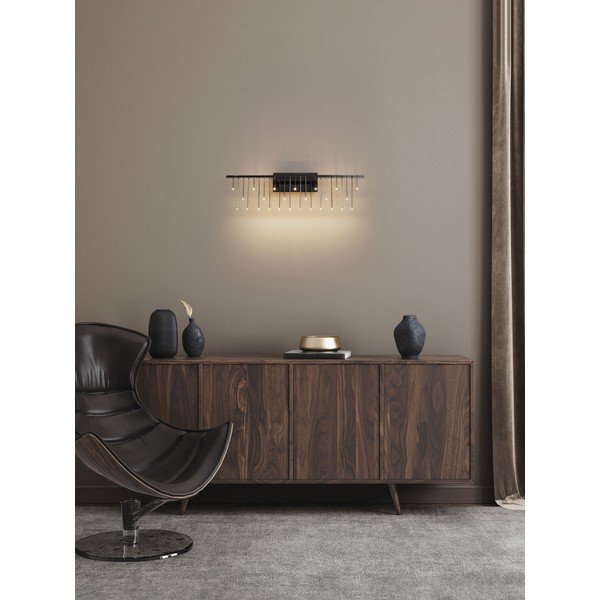 LED zidna lampa aluminijska s mogućnosti zatamnjivanja u sjajno srebrnoj boji Stellar – Nova Luce-image-1