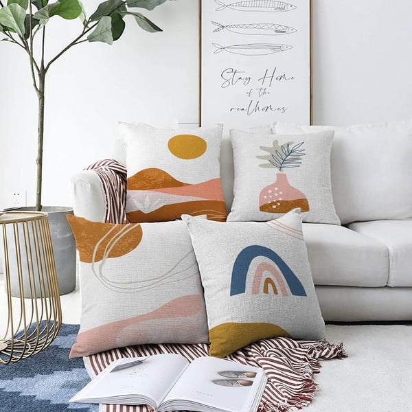 Set od 4 ukrasne jastučnice Minimalist Cushion Covers Desert, 55 x 55 cm