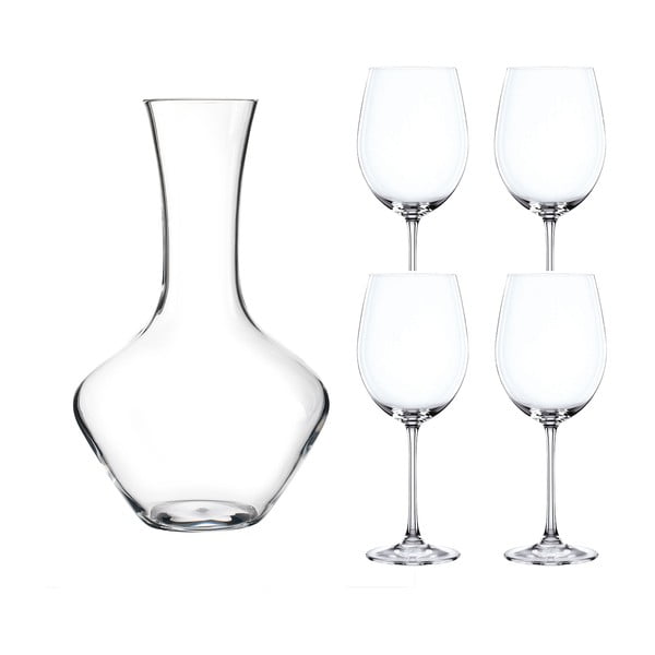 Set bokala i 4 vinske čaše od kristalnog stakla Nachtmann Vivendi Premium Decanter Set
