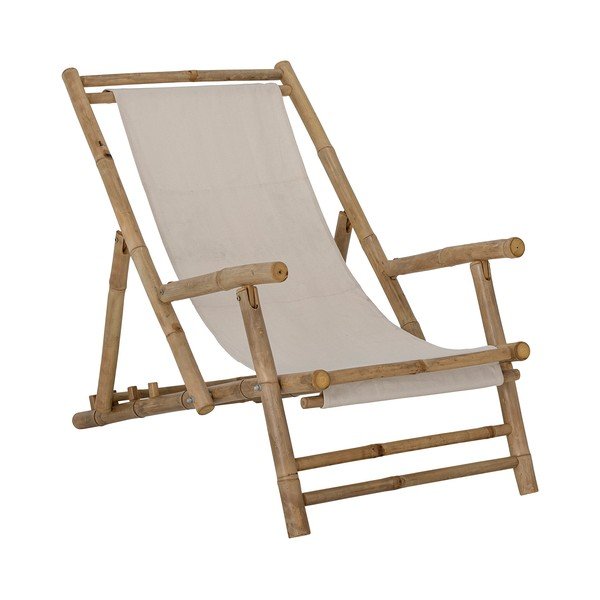 Bijela/u prirodnoj boji bambusova vrtna ležaljka Korfu – Bloomingville