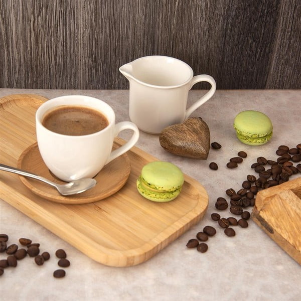 Bijele porculanske šalice u setu od 6 kom 125 ml Whiteline - Orion-image-1