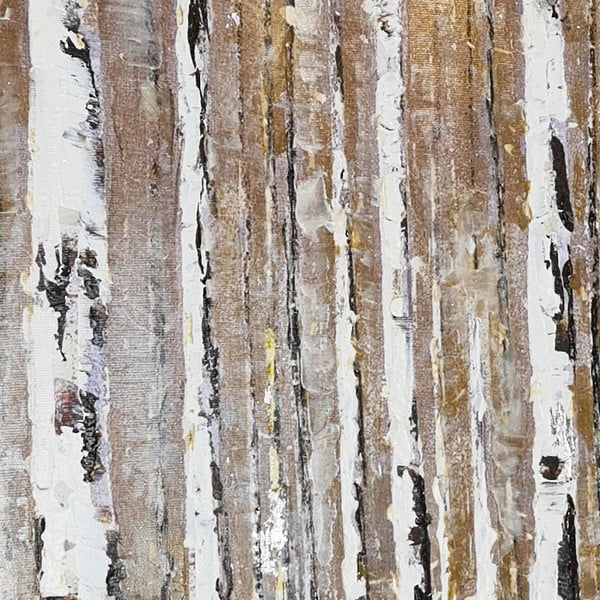 Ručno oslikana slika 70x70 cm Birch Wood – Wallity-image-3