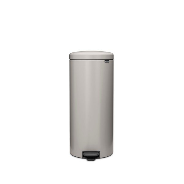Svijetlo siva željezna kanta za smeće s pedalom 30 l NewIcon – Brabantia