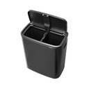Tamno siva željezna kanta za smeće za odvojeni otpad/na dodir 60 l Bo Touch Bin – Brabantia