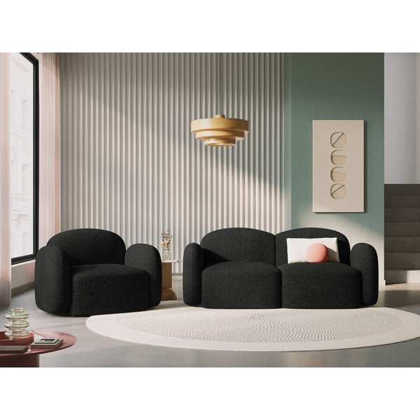 Crna fotelja Blair – Micadoni Home-image-1