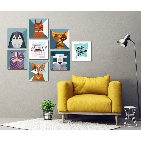 Set od 8 slika Insigne Animals-image-1