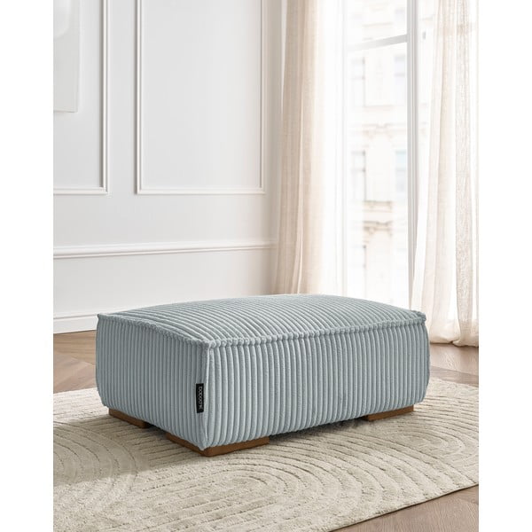 Svijetlo sivi tabure od samta Chelsea – Bobochic Paris-image-1