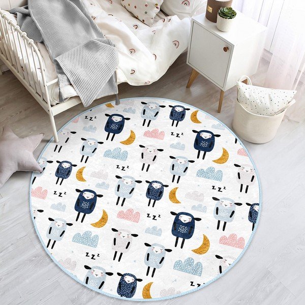 Bijeli dječji tepih ø 120 cm Comfort – Mila Home-image-4