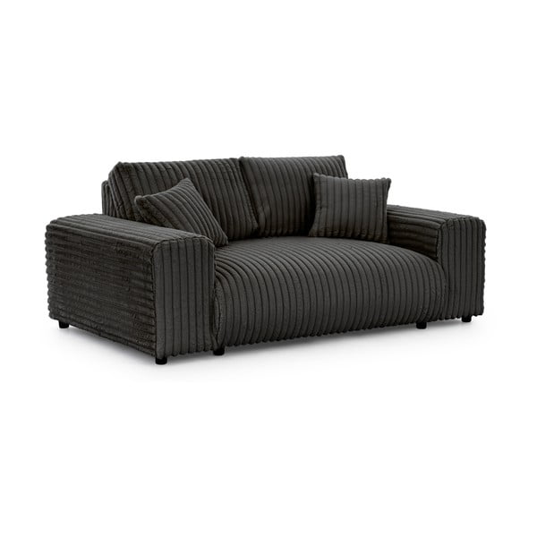 Tamno siva sofa od samta 178 cm Justin – Ropez