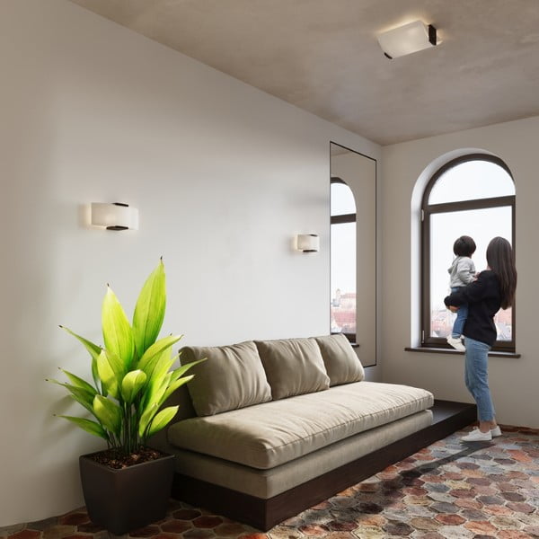 Bijela zidna lampa Eva – Sollux-image-3