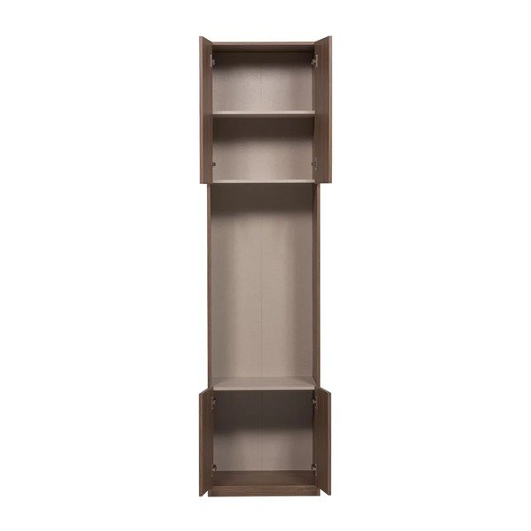 Modularni garderobni ormar u tamnoj prirodnoj boji 54x215 cm Build – WOOOD-image-3