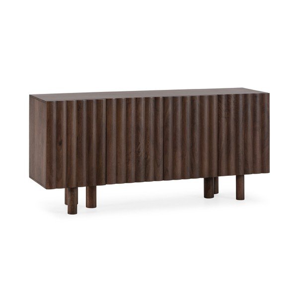 Smeđa komoda od masivnog manga 160x80x40 cm Tamira – MOME