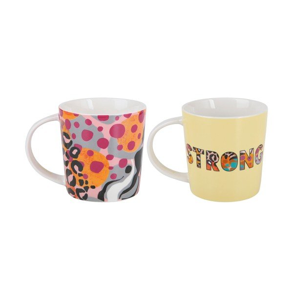 Porculanske šalice u setu 2 kom 380 ml Be Fierce – Maxwell & Williams-image-1