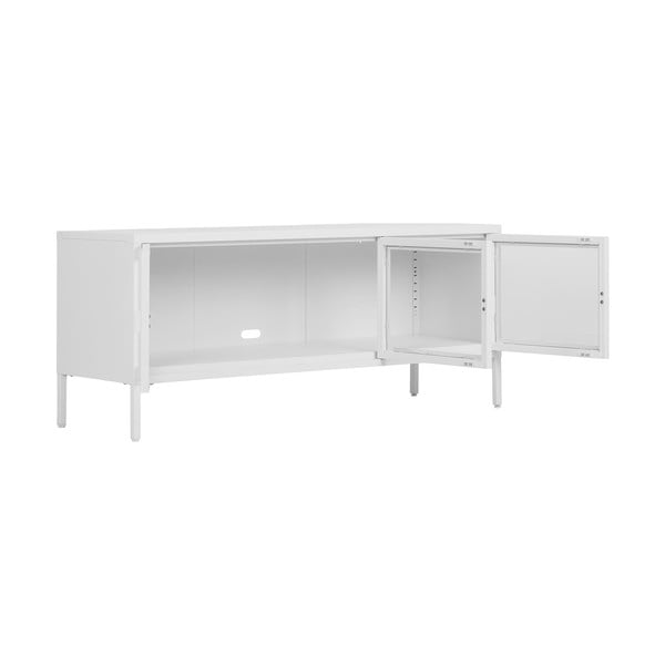 Bijela metalna TV komoda 130x55 cm Brisbane – House Nordic-image-3