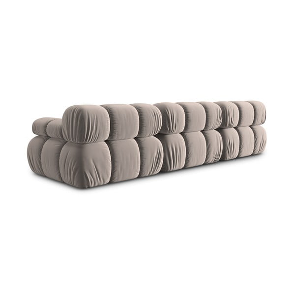 Svjetlo smeđa baršunasti sofa 282 cm Bellis – Micadoni -image-4