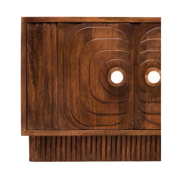 Komoda od masivnog manga u tamnoj prirodnoj boji 40x75x116 cm Sangar – Premier Housewares-image-4