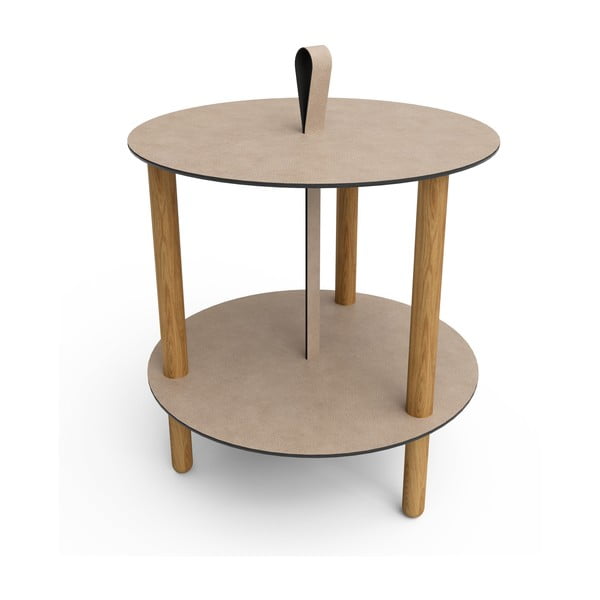 Okrugao pomoćni stol ø 48 cm Strap L Bull – LIND DNA