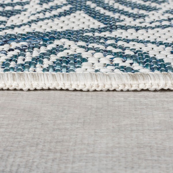 Zeleni/plavi unutarnji i vanjski tepih 200x290 cm Bella Leaf – Flair Rugs-image-4