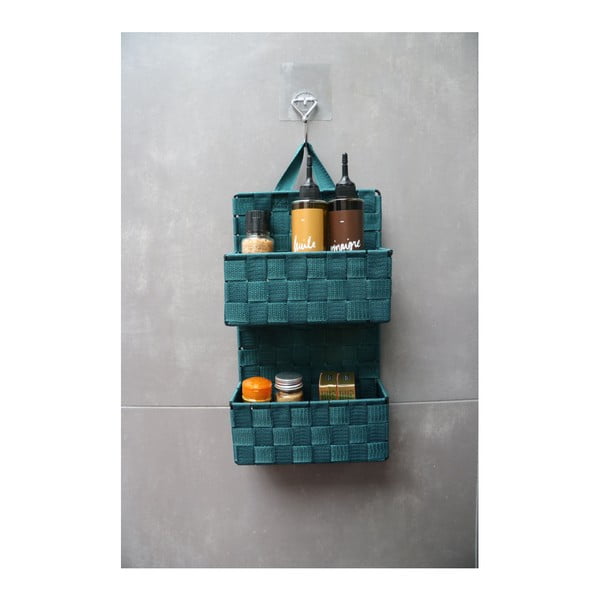 Zelena viseća košarica s 2 džepa Compactor Bristol-image-1