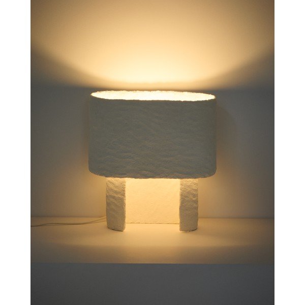 Bijela stolna lampa (visina 37,5 cm) Bedala – Kave Home-image-4