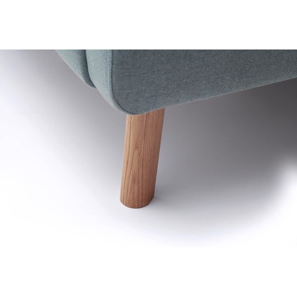 Prljavo plavi tapecirani bračni krevet s prostorom za odlaganje s podnicom 140x200 cm Mattis – Meise Möbel-image-3