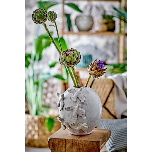 Krem vaza od kamenine (visina 25 cm) Abira – Bloomingville-image-2