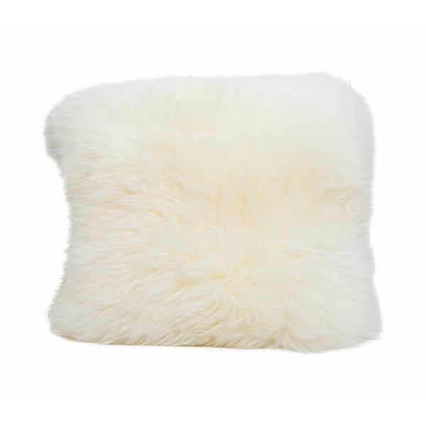 Bijeli jastuk Native Natural Sheepkin, 45 x 45 cm
