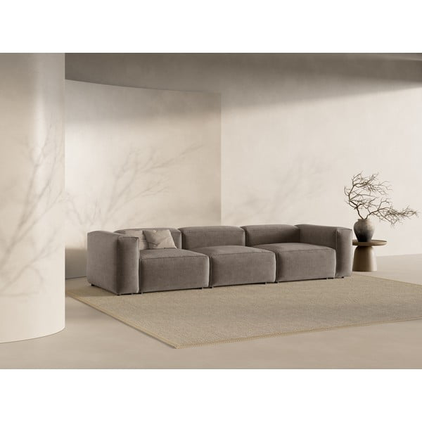 Smeđa sofa 364 cm Bergamo – Cosmopolitan Design-image-1