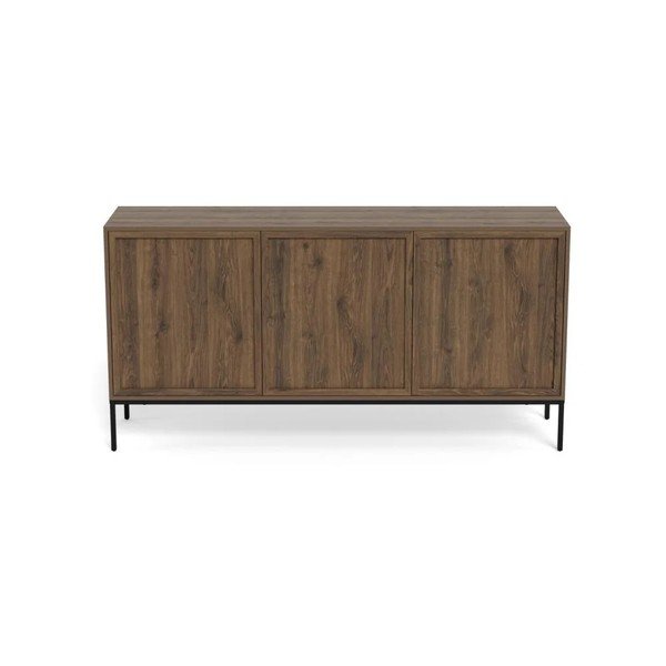 Komoda u dekoru hrasta u tamnoj prirodnoj boji 158x80x40 cm Palmdale – Actona-image-2